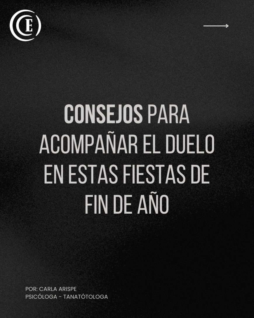 Consejos para llevar y acompañar el duelo en estas fiestas de fin de año